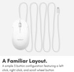 Macally Wired USB C Mouse for Mac and PC - Slim, Quiet, and Dependable -... - Image 7