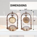 Vintage Classic Small Desk Clock | Desk Clock for Residing Room | Vint... - Image 3