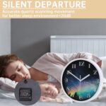 Trendy Wall Clock, 9Inch Spherical Wall Clocks, High quality Quartz Silent Non-... - Image 5