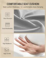 Shoe Storage Bench, 2 Tier Shoe Bench with Padded Seat Cushion & 2 Bar... - Image 5