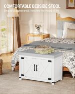 Shoe Storage Bench, 2 Tier Shoe Bench with Padded Seat Cushion & 2 Bar... - Image 8