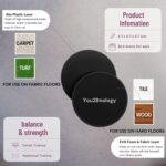 Core Sliding Discs, Twin Sided Exercise Sliders for Carpet & Hardwood F... - Image 3
