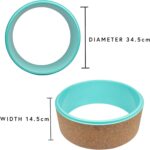 Myga Yoga Wheel,Train Prop for Again Ache, Yoga Poses, Pilates, Stre... - Image 4