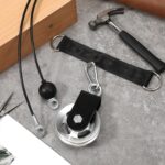 3.46in Cable Pulley Wheel with Hanging Strap and Carabiner, and Fitnes... - Image 4