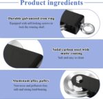 3.46in Cable Pulley Wheel with Hanging Strap and Carabiner, and Fitnes... - Image 5