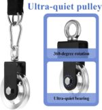 3.46in Cable Pulley Wheel with Hanging Strap and Carabiner, and Fitnes... - Image 6