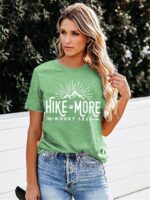 Mountain climbing Shirt for Girls Journey Mountain Graphic Athletic Shirts Funn... - Image 4