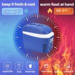 Iceblue 7L/9Can Blue Mini Fridge for Bed room, AC Plug & 12V Automobile Cost... - Image 5