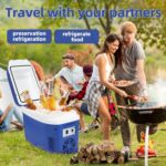 Iceblue 7L/9Can Blue Mini Fridge for Bed room, AC Plug & 12V Automobile Cost... - Image 6