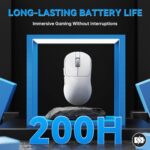 Ajazz AJ199 Wi-fi Gaming Mouse Extremely-Light-weight 55g Tri-Mode Conne... - Image 10