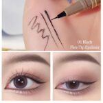 Black Liquid Eyeliner, Liquid Eye Liner Waterproof And Smudge Proof Ey... - Image 3