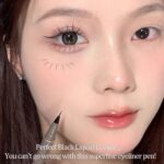 Black Liquid Eyeliner, Liquid Eye Liner Waterproof And Smudge Proof Ey... - Image 5