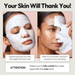 LAPCOS Pearl Sheet Masks, Day by day Face Masks with Probiotics to Make clear Sk... - Image 6