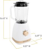 West Bend Timeless 5-Pace Multi-Operate Blender, 48 oz Glass Jar wit... - Image 7