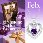 E Birthstone Necklace Sterling Silver Love Coronary heart Necklace, Birthday We... - Image 7