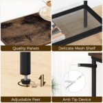 Couch Desk with Energy Outlet, 29.5" Console Desk with USB Ports, 2-Ti... - Image 6