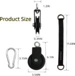 Weight Cable Pulley System Fitness center,Pulley Wheel 360 Diploma Rotating 3.54in... - Image 3