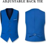 Males's Go well with 3 Piece Slim Match Go well with Set, Two Button Strong Jacket Vest Pan... - Image 4