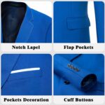 Males's Go well with 3 Piece Slim Match Go well with Set, Two Button Strong Jacket Vest Pan... - Image 7