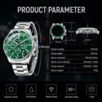 SAPPHERO Mens Watches Analog Quartz Chronograph Stainless Metal Watche... - Image 6