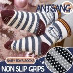 ANTSANG Child Boys Grips Socks Youngsters Toddlers Infants Non Slip/Anti Skid... - Image 4