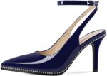 Soireelady Ladies's Slingback Heels Ankle Strap Pointed Toe Stilettos H... - Image 7