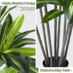 Dracaena Synthetic Plant Indoor 5FT - Massive Tropical Pretend Tree with L... - Image 5