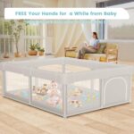 Child Playpen Child Playard, Play Pen for Infants and Toddlers with Gate,... - Image 3