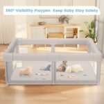 Child Playpen Child Playard, Play Pen for Infants and Toddlers with Gate,... - Image 4