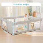 Child Playpen Child Playard, Play Pen for Infants and Toddlers with Gate,... - Image 5