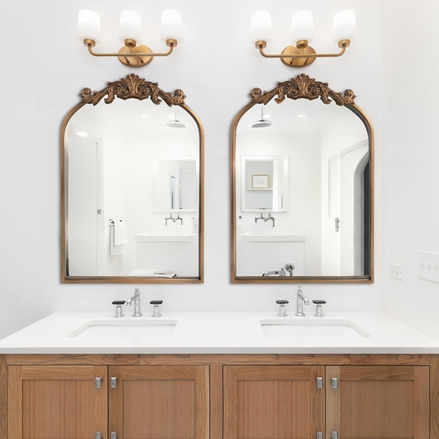 Wall Mirror Window Ornamental Conventional Classic Ornate Baroque Mirro... - Image 8