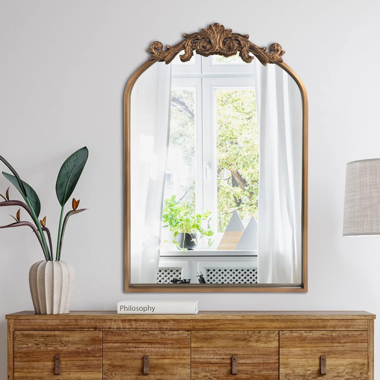 Wall Mirror Window Ornamental Conventional Classic Ornate Baroque Mirro... - Image 10