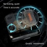 YOUKI Classic Desk Clock, Small Gold Desk Clock, Silent Non-Ticking C... - Image 4