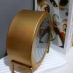 YOUKI Classic Desk Clock, Small Gold Desk Clock, Silent Non-Ticking C... - Image 6