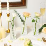 ComSaf Glass Bud Vases Set of three, Small Flower Vases in Bulk, Mini Diam... - Image 3