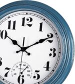 JENLYSTIME 12 Inch Indoor/Out of doors Retro Waterproof Wall Clock with The... - Image 3