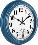 JENLYSTIME 12 Inch Indoor/Out of doors Retro Waterproof Wall Clock with The... - Image 4