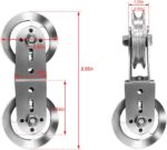 Swivel Twin Pulleys 360° Rotation Curler Double Pulley Wheel for DIY H... - Image 5