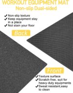 Treadmill Mat, 5'x2.5'/5.6'x2'/6.5'x3'/8'x3',6mm Thickness Train Eq... - Image 5