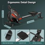 Rowing Machine,Wenoker Magnetic Rower Machine for House,App Supported 3... - Image 8
