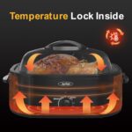 Sunvivi Roaster Oven with Self-Basting Lid,20 Quart Electrical Roaster w... - Image 5