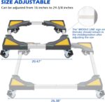 Nefish Washer Dolly Adjustable Mini Fridge Stand Washing Machine Stand... - Image 7