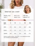 Minetom Ladies's T Shirts Quick Sleeve Shade Block/Stable Tops Informal Su... - Image 6