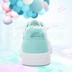 Obtaom Girls's Play Vogue Sneaker White Colour Washed and Leopard Can... - Image 5