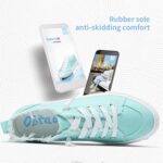 Obtaom Girls's Play Vogue Sneaker White Colour Washed and Leopard Can... - Image 7