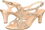 PIZZ ANNU Girls's Amelia Heels Sandals Sparkle Crystal Open Toe Slingb... - Image 3