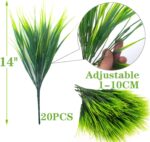 20 Bundles Synthetic Out of doors Crops, Faux Wheat Grass Greenery Shrubs... - Image 3