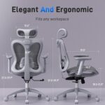 Ergonomic Workplace Desk Chair, Snug Laptop Gaming Chair, Breath... - Image 4