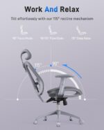 Ergonomic Workplace Desk Chair, Snug Laptop Gaming Chair, Breath... - Image 6