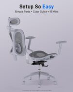 Ergonomic Workplace Desk Chair, Snug Laptop Gaming Chair, Breath... - Image 7